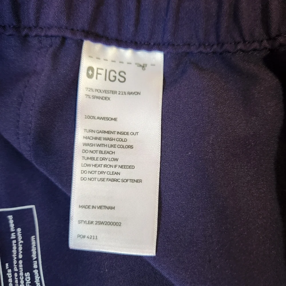 Figs Plus Size Purple Scrub Pant 5XL